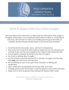 What to expect after child's oral surgery