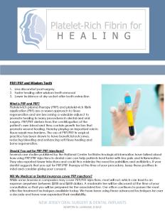 PRF and PRP Treatment 